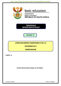 Afrikaans FAL P2 Nov 2013 Memo.pdf